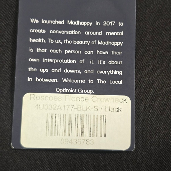Madhappy Roscoes House of Chicken Waffles Black Sweatshirt Size S Made in USA - Picture 6 of 10